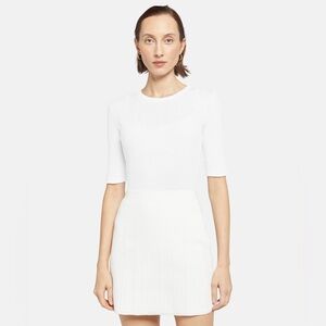 Vince T Shirt Womens Medium White Quarter Sleeve Pima Cotton Quiet Luxury